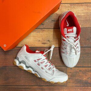 Nike Men's Reax 8 TR Mesh "White/Red" Training Shoes